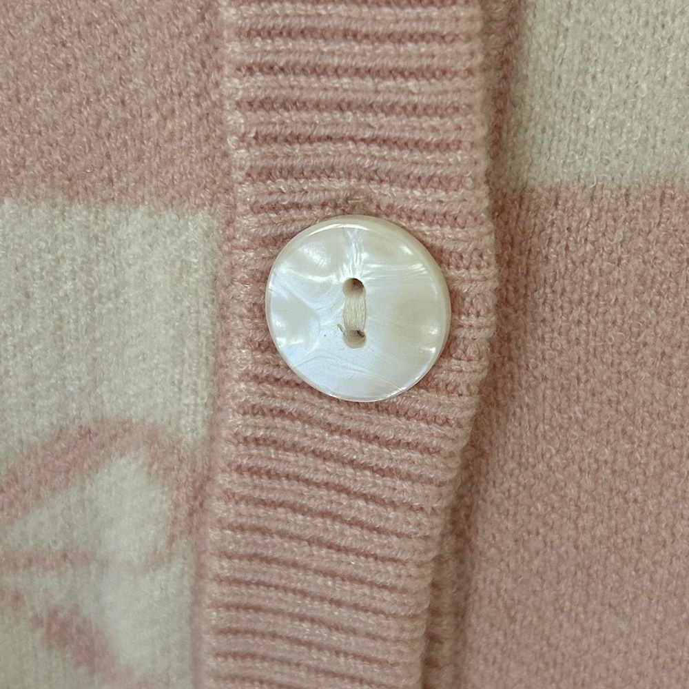 Sincerely Jules Baby Pink and White Knit Bow Cardigan 
Size: Small
NWT - Picture 5 of 15